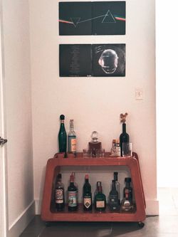 Mid century bar cart