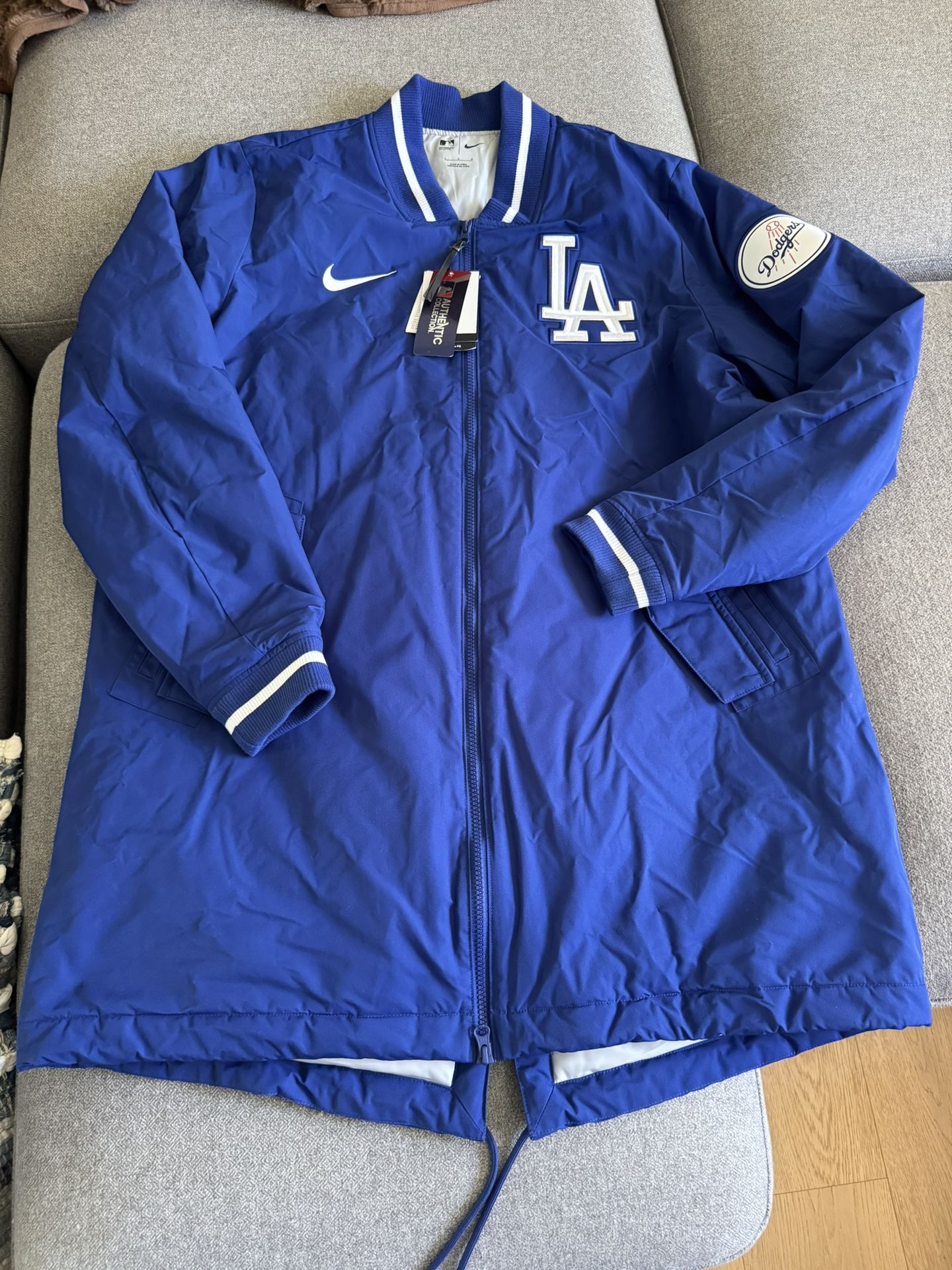 Nike Los Angeles Dodgers MLB Blue Dugout Performance Full-Zip Jacket Men's L