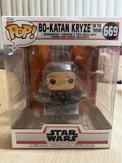 Star Wars Funko Pop Bo-Katan Kryze on the throne