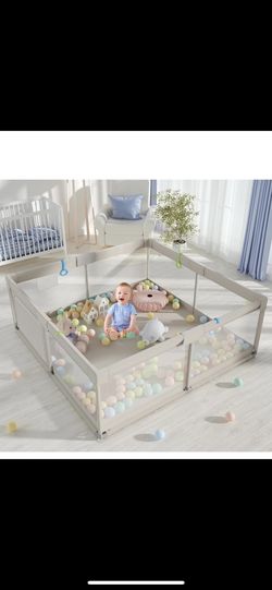 Baby Playpen 59x59x27 Inch