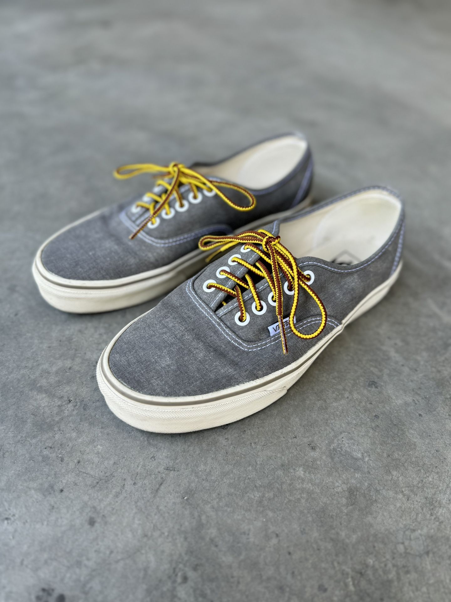 Vans for J.Crew Washed Canvas Authentic Sneakers Size 8