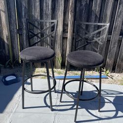 Two Bar Stools (28”H To Seat) Used But Good Condition $30 Firm On Price