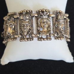 Vintage chess pieces bracelet