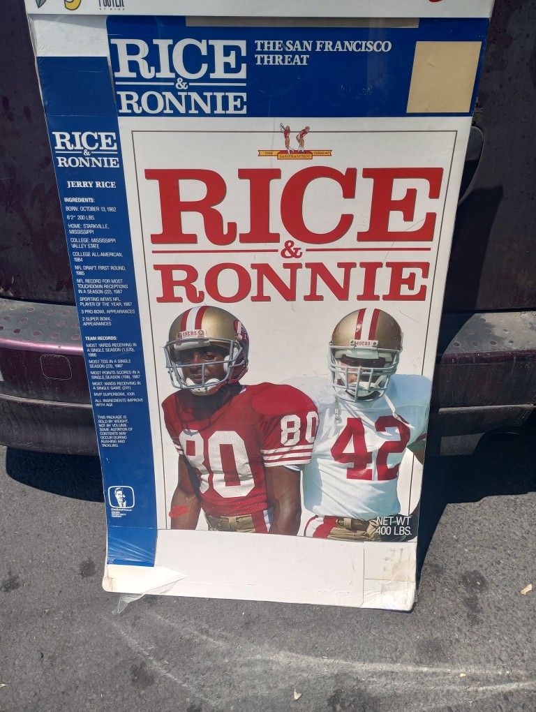 San Francisco 49ers Rice And Ronnie 1990 3D Nike Poster
