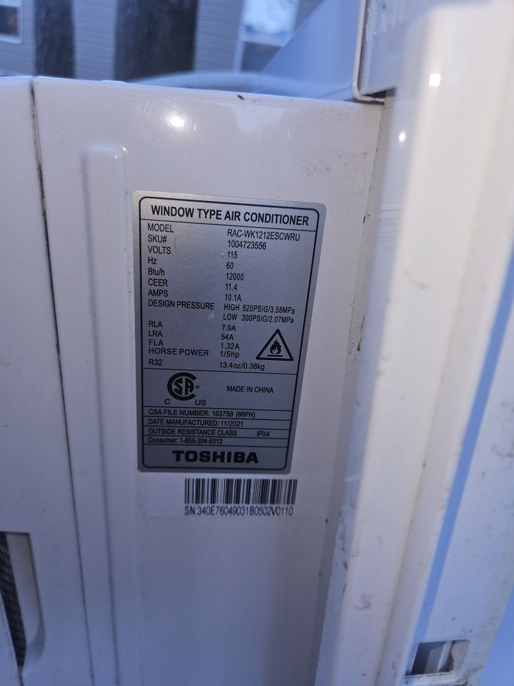 Toshiba 12000 Btu Ac Window Unit