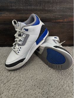 Jordan 3 racer blue size 10