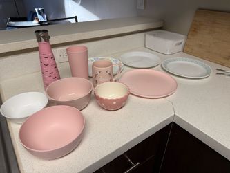 Kitchen Set( Glass bowl and plates)