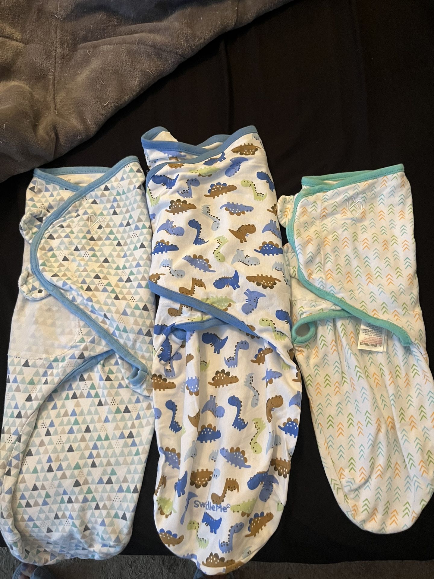 Newborn Boy Velcro Swaddles 