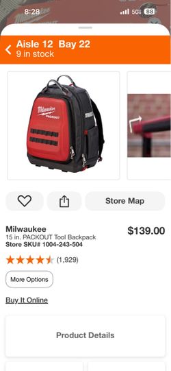 Milwaukee pack out backpack