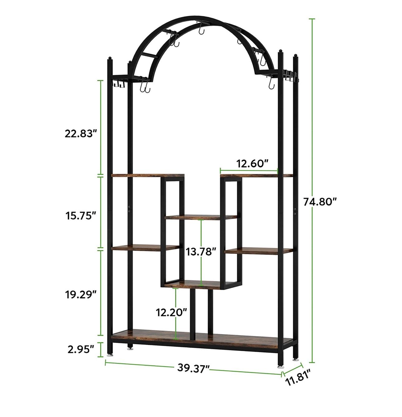 All New 74.8” Arched Plant Stand