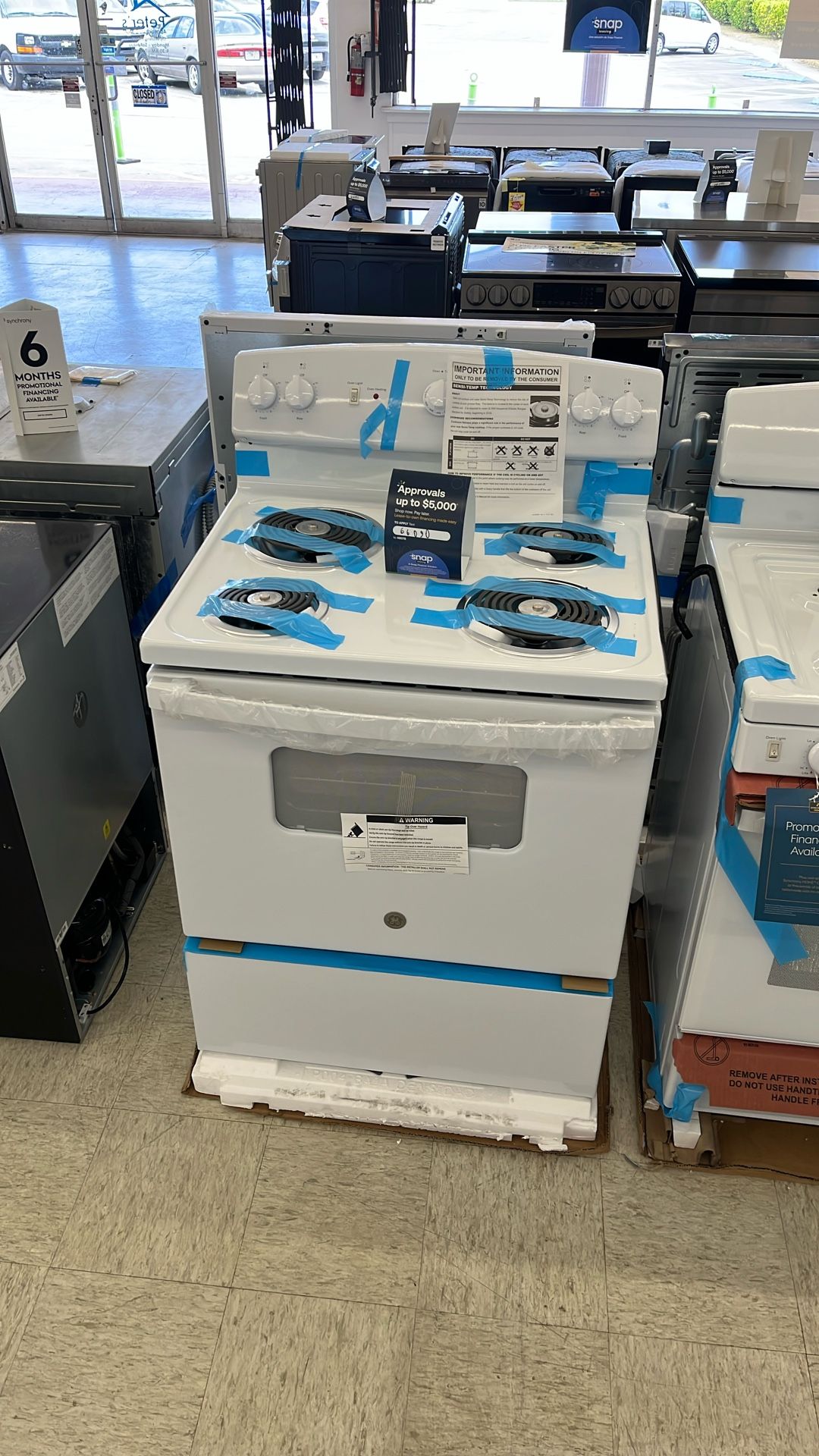 New Electric Range 30” - Finance Available