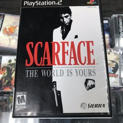 Scarface Ps2 $75 Gamehogs 11am-7pm