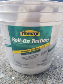 Homax roll on texture white sand wall finish