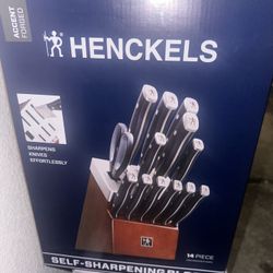 Henckels self sharpening block - 200 half off $100