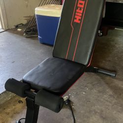Weight Bench, Adjustable Weight Bench, Strength Training Benches For Full Body Workout & Home Gym with Resistance Bands