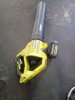 Ryobi blower 40  lithium battery