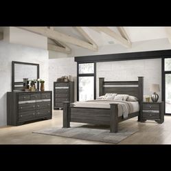 Queen Bed Dresser Mirror $1300 Chess Nightstand Extra 