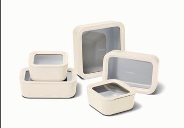 Caraway 5 piece of glass food storage containers $99