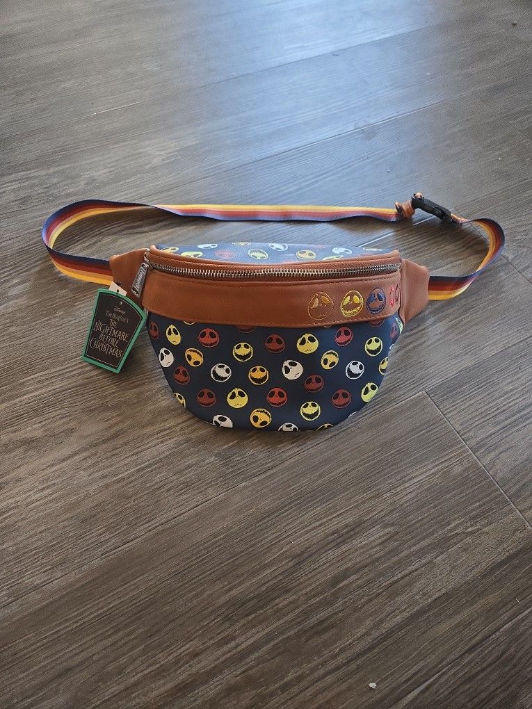 Loungefly Bag Jack Skellington Nightmare Before Christmas Disney Park Bum Bag Fanny Pack Waist Bag
