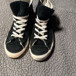 Sz7.5  Woman’s Suede High Top Sheepskin Lined Converse, All Star Chuck Taylors