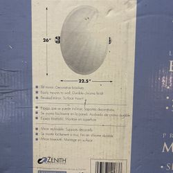 Zenith MV19 Tilt Mirrors – Chrome Finish – New Open Box