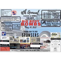 4th Annual BIG BODY BOMBS   Classic & Bomb Show