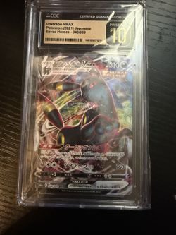 2021 Pokemon JP Eevee Heroes Umbreon VMAX #048/069 RRR Holo CGC Pristine 10