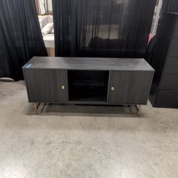 Black Two Door Tv Stand