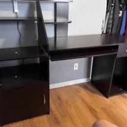 Computer Desk With Cabinets 