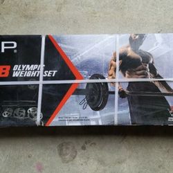 CAP Olympic Barbell Weight Set 110lbs