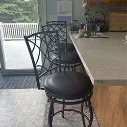 Breakfast Table Chairs - Set Of 3