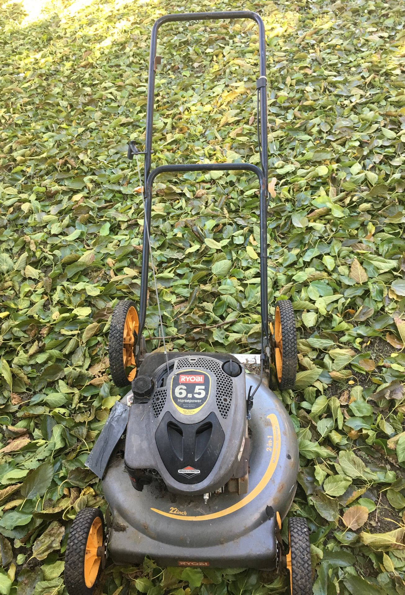 Ryobi lawn mower 6.5 hp Briggs & Stratton 22in for parts $20