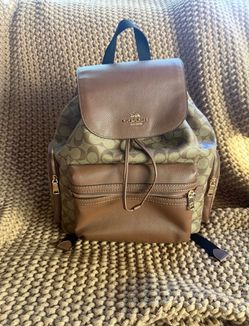 Coach  Leather Backpack/Diaperbag