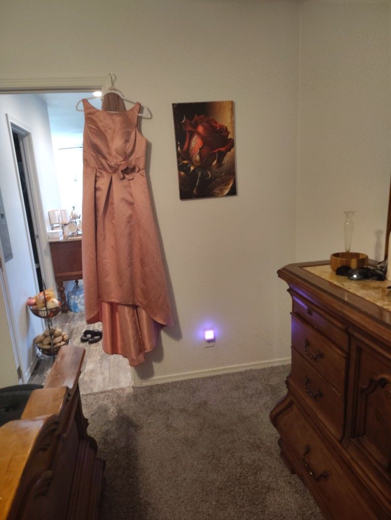 Bridesmaid Or Mother's Wedding Dress With 8.5 Size Shoes