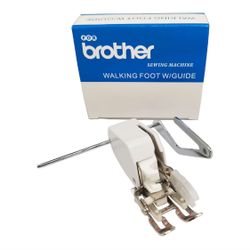 HONEYSEW Open Toe Walking Foot W/Guide for Brother Sewing Machine Quilting and Sewing Stitch Through Multiple Layers