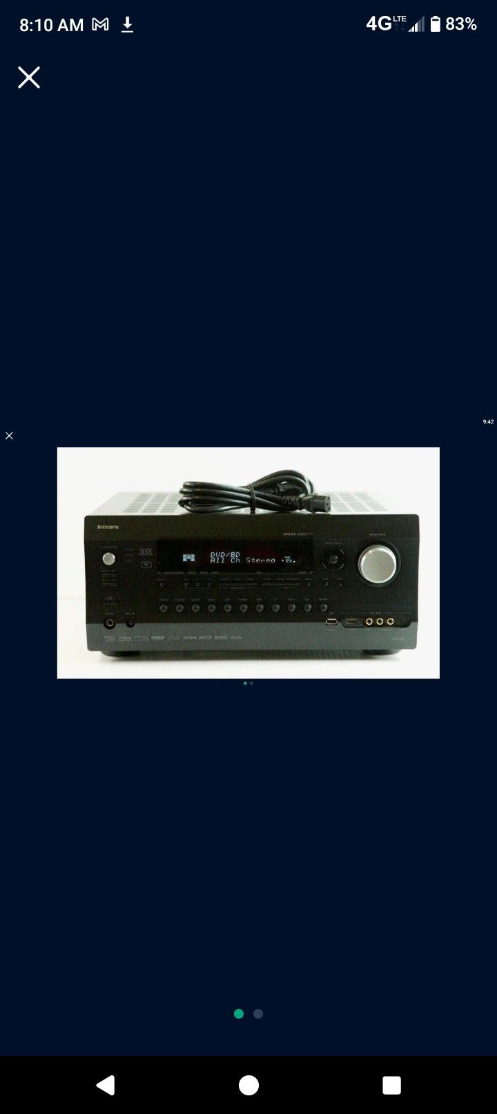 Integra DTR 50.1 High End Surround Receiver.
