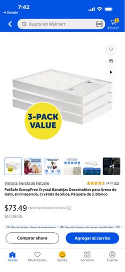 Disposable crystal litter tray new 3 pack