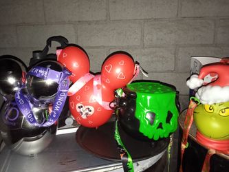 Disney and universal studios buckets