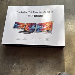 Portable Tri screen monitor