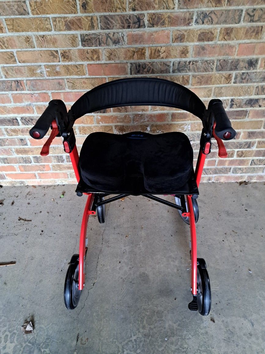 Drive Medical Nitro Euro Style 4 Wheel Rollator With 3" Cushion Seat