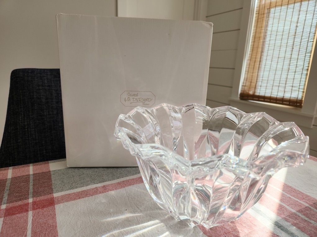 Cristal J G Durand 10" Bowl 24% Lead Crystal