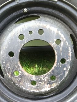 Dully rim .....New tire new balance weights and valve stem