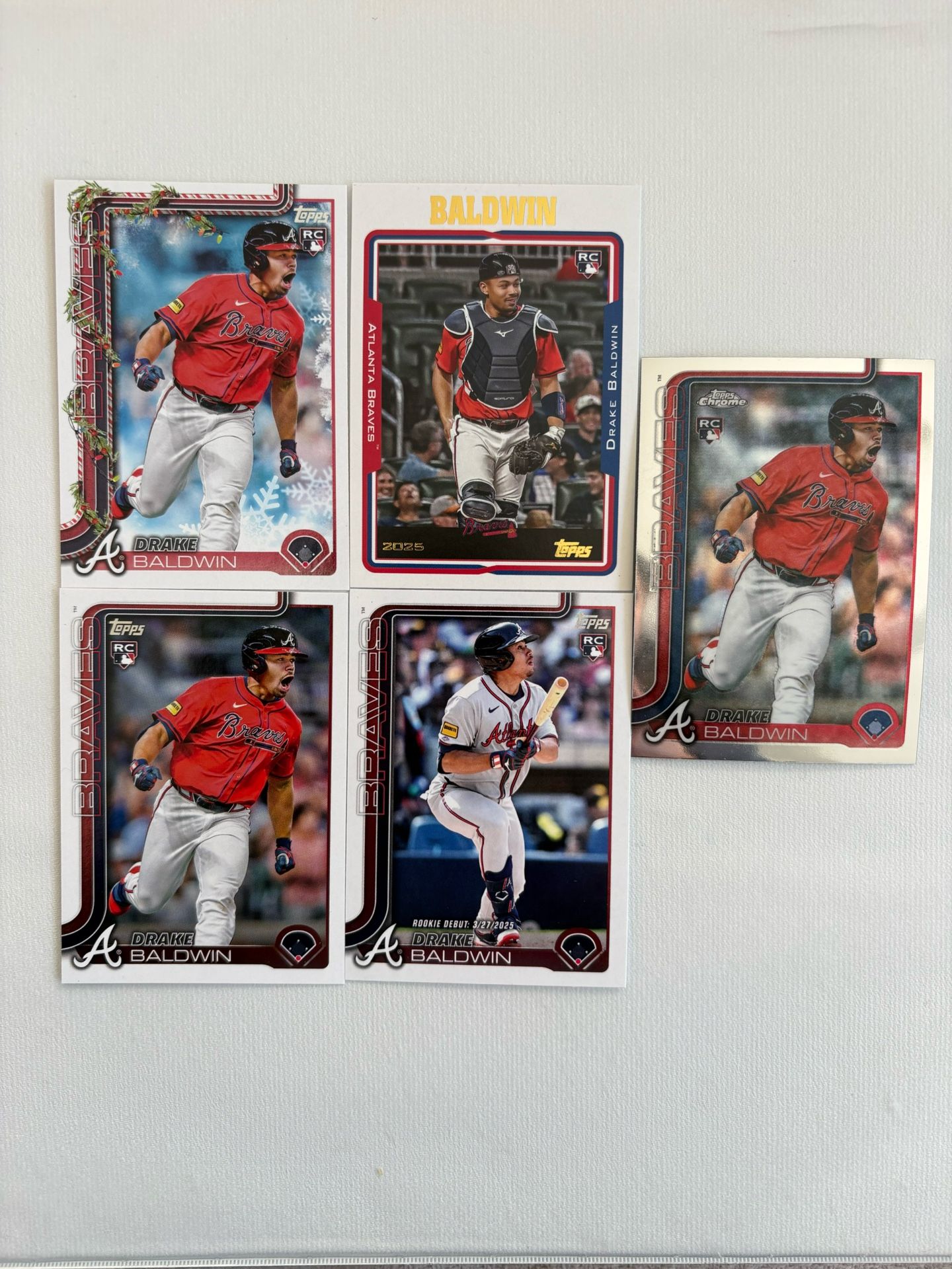 Drake Baldwin Rookie Card Bundle ROTY