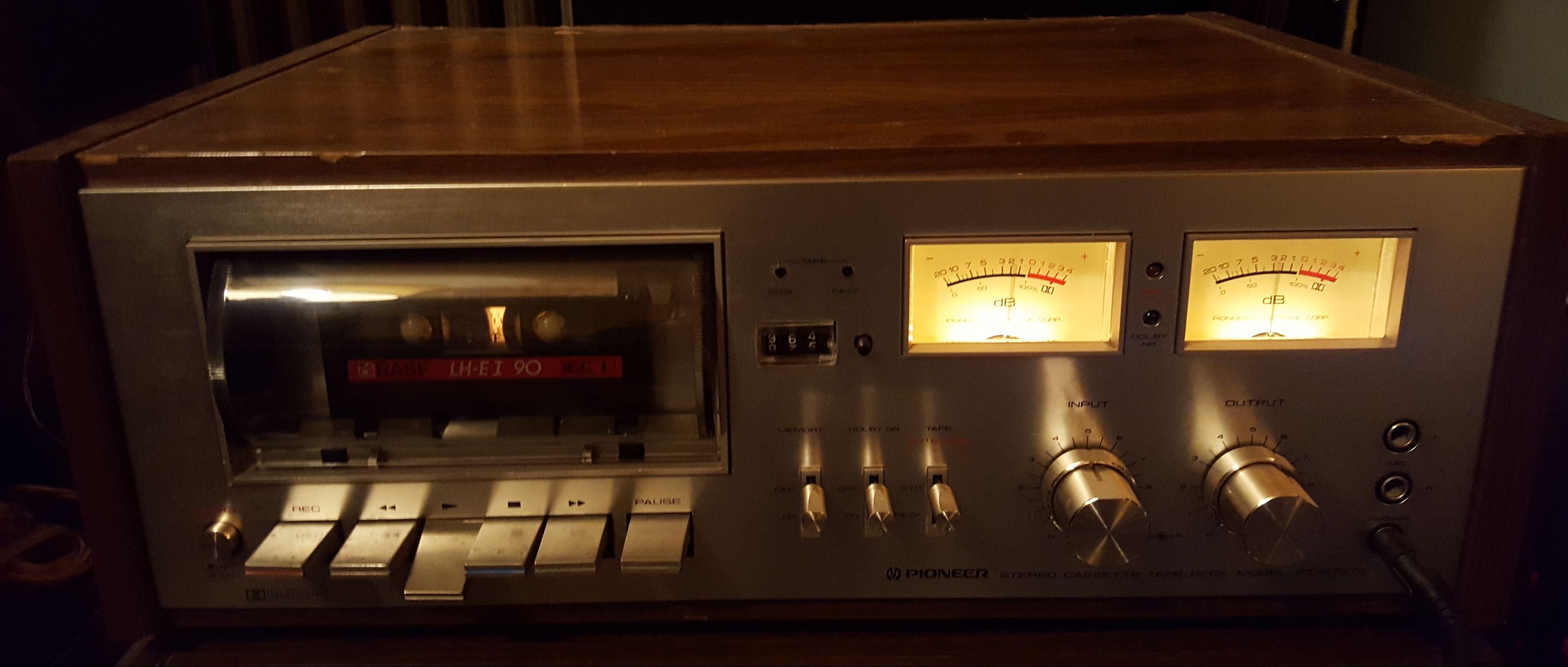 Pioneer CT-F7272 cassette tape deck vintage 70s stereo audio gear