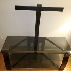 Glass/wood Tv Stand 