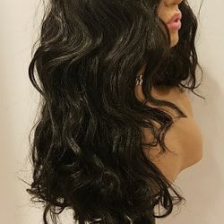 Lace Front Wig Black Wavy BRAND NEW