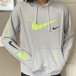 Nike Gray And Yellow Hoodie 