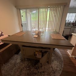 Counter-Height Dining Set with Extension