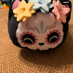 Aphmau Meemeows Sugar Skull Cat Plush 2021 Halloween Day Of The Dead