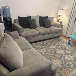 Grey couches